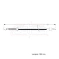 thumbnail image 2 of Cable Chicote Velocimetro Compatible Con Chrysler Vanette 8 Cil 1977 1978 1979 1980 1981 1982 Trompo CAHSA Cable Chicote Acelerador, 2 of 6