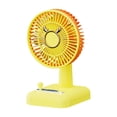 thumbnail image 2 of Ventilador de escritorio mini recargable por USB con luz LED, ventilador portátil de mano para dormitorio, oficina y viajes, silencioso, compacto y versátil., 2 of 7