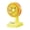 Yellow, variant on YFGEFTR Ultra Silent Deer Style Desktop Fan with Flexible Clip Base for Dorm Study, Rechargeable Portable Table Blower, Strong Wind Energy Efficient Personal Cooler, 3 Speeds