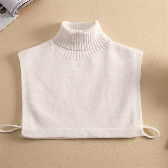 Women's Versatile High Collar With Sweater Knitting Detachable Shirt Collar Tops for Women Button down Shirt Tuxedo Sweater Women Half Pan Women plus Size Blouse Shirt Colla Shirt Attachment Men