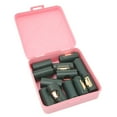 thumbnail image 3 of 12 pinzas para sábanas ajustables de ABS resistente y fuerte, para dormitorio familiar, color verde oscuro y dorado., 3 of 14