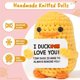 thumbnail image 3 of Pato inspirador crochet lindo tejido de punto hecho a mano (m), 3 of 5