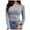 Grey, variant on aDJFDGT Boho Tops for Women 2024 3/4 Sleeve Womens Long Sleeve Stretch Crewneck Ribbed T Shirt Fitted Casual Basic Tops S