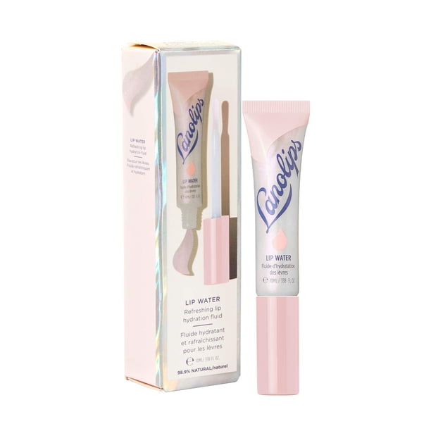 Bálsamo labial Lanolips Lanolin Lip Water, sérum transparente y brillante, 10 ml