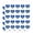 Opaque, variant on Lookout MoonPie Logo Heart Shaped Planner Calendar Scrapbook Craft Stickers