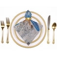 thumbnail image 2 of WYYP Starfish Blue Bird Cloth Napkins Polyester Party Dinner Decoration Washable Napkins Home Decor 2 PCS, 2 of 7
