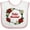 White and Pink, variant on Inktastic Feliz Navidad Poinsettia Boys or Girls Baby Bib