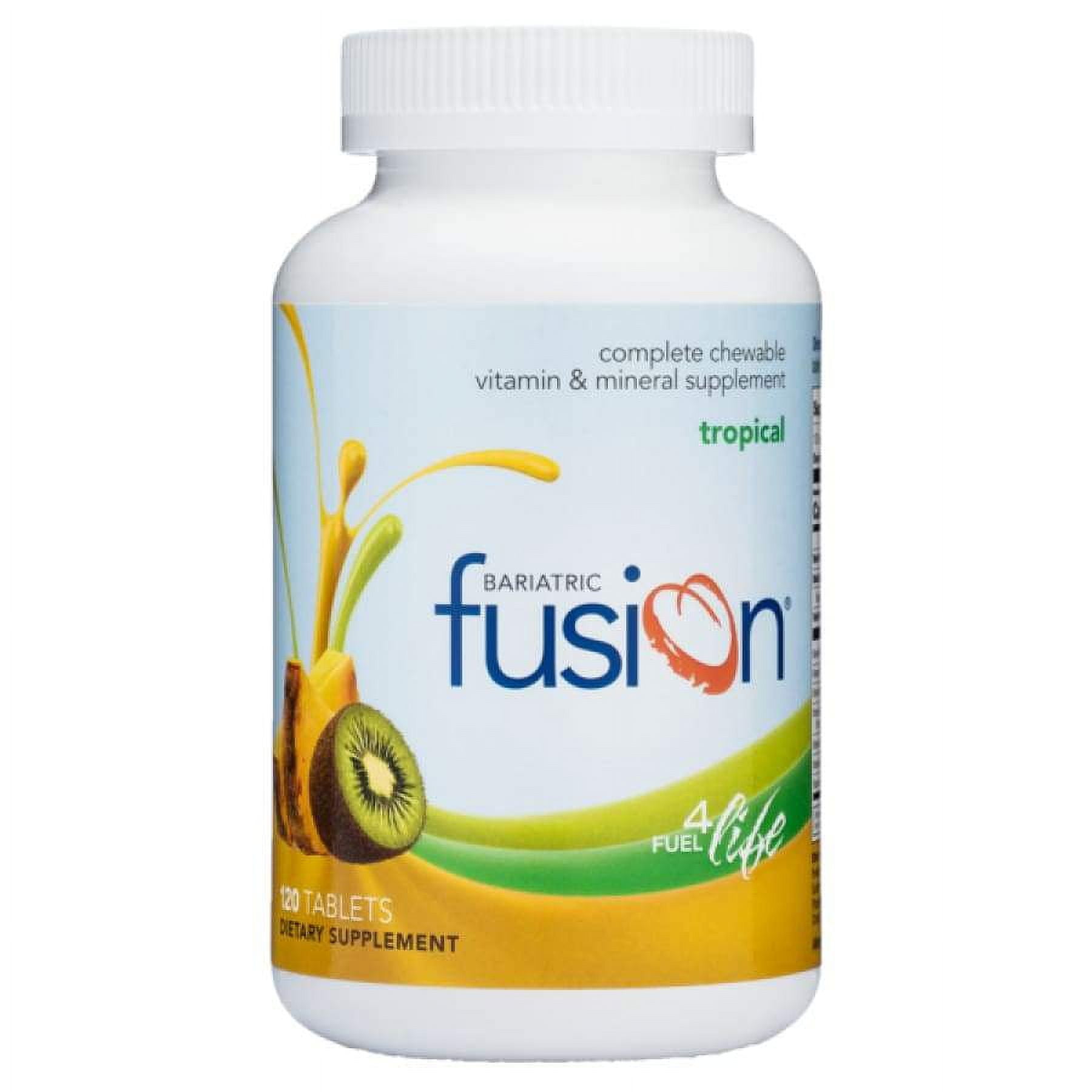 Bariatric Fusion Strawberry Complete Chewable Bariatric Multivitamin for Bariatric Surgery Patients Including Gastric Bypass and Sleeve Gastrectomy, 120 Tablets