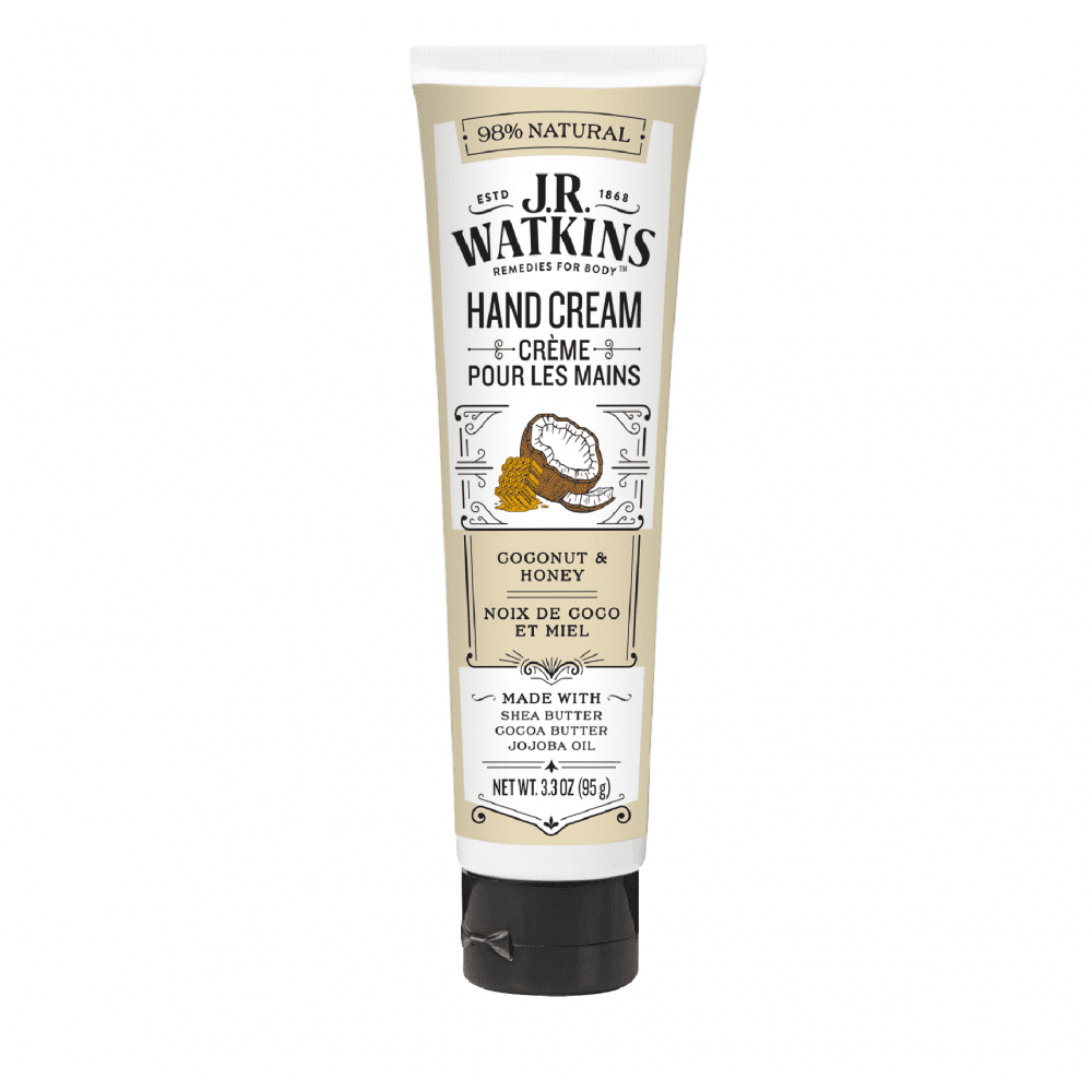 J.R. Watkins Hand Cream, Coconut & Honey, 3.3 oz