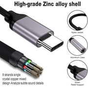 USB-C to 3.5mm Headphone Jack Adapter 2-Pack, Compatible with Pixel 4/3/2 XL, Samsung Galaxy S21/S20/Note 20/10, iPad Pro
