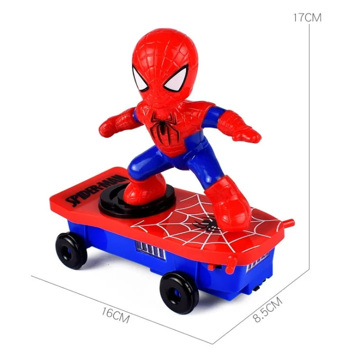 Hot The Avengers Spiderman Automatic Flip Rotation Skateboard