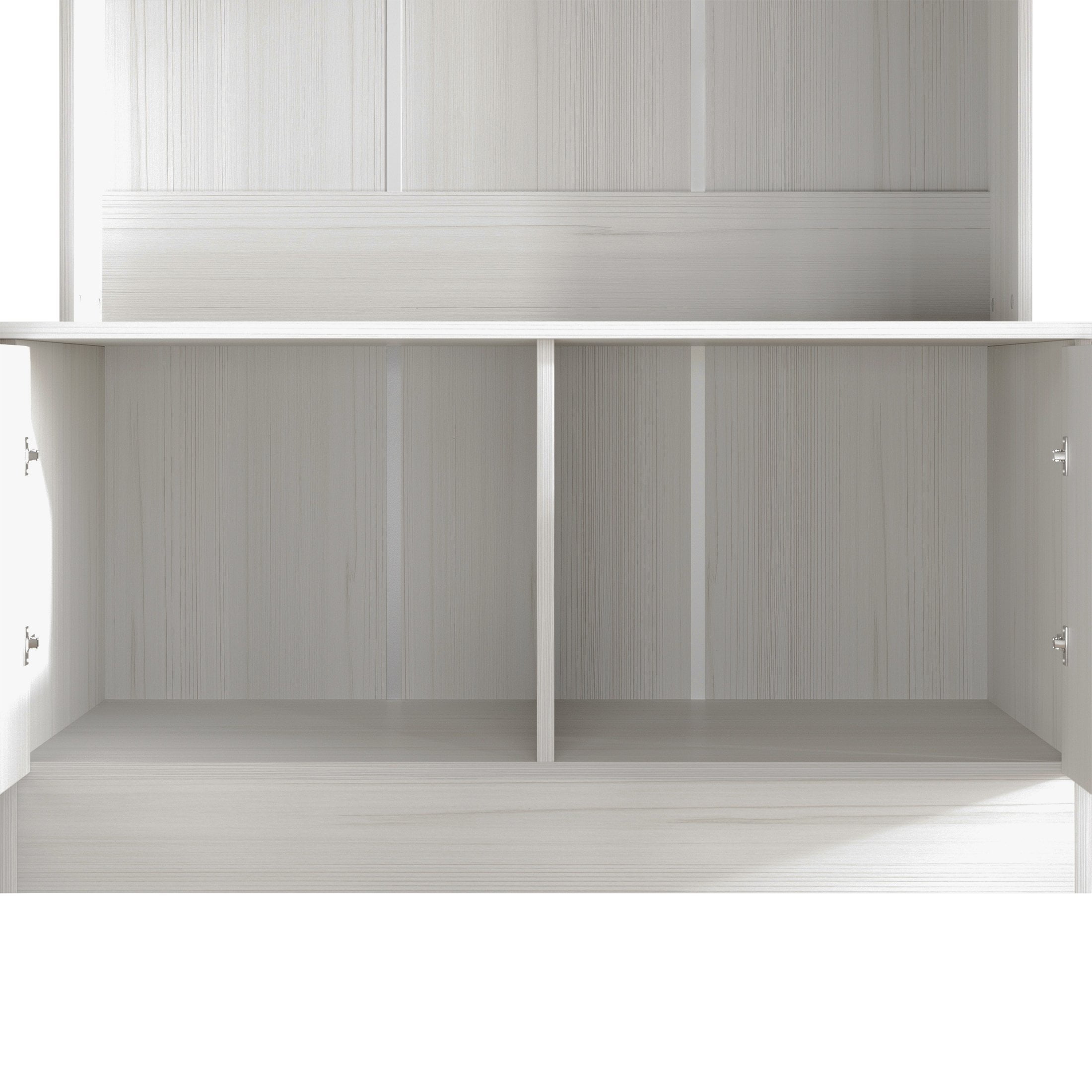 CASTLE PLACE Classic Multipurpose Hall Tree with Bench, Light Grey