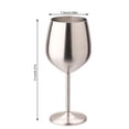 thumbnail image 2 of Wosthever Copa de vino de acero inoxidable, copa de cóctel de una sola capa, herramienta de cocina, copas de doméstico para accesorios de Luz de lijado, 2 of 6