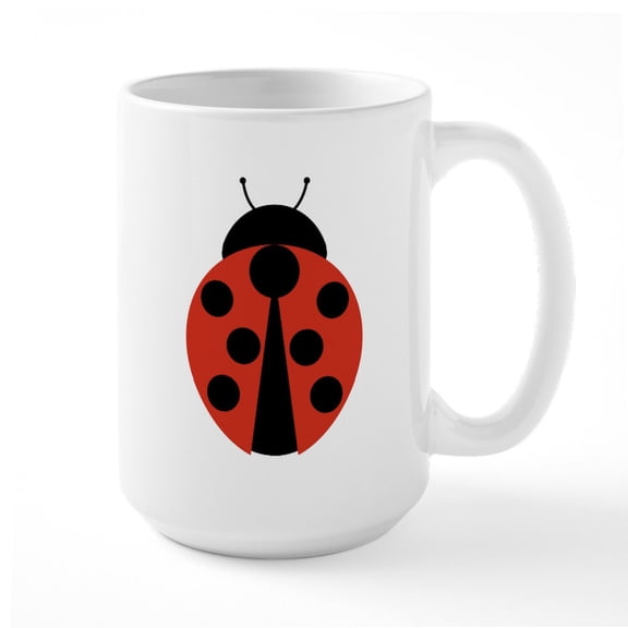 CafePress - Ladybug - 15 oz Ceramic Large White Novelty Mug