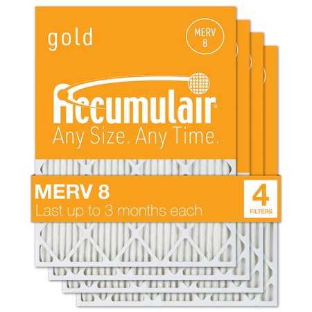 

Accumulair Gold 06x12.25x1 MERV 8 Air Filter (4 Pack)