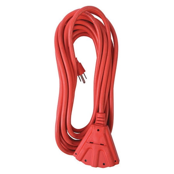BERGEN INDUSTRIES OC251433T Extension Cord,Triple Tap,15A,25 ft,14/3
