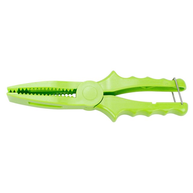 Toystoory Alicates de pesca de sierra escalonados Anti-bobinado Conveniente removedor de anzuelo Abrazadera de gran capacidad de soporte Pescar Verde
