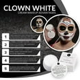 thumbnail image 3 of Narrative Cosmetics Clown White Cream Makeup, Quick Drying Professional Face Paint for the Stage, Film, Halloween, and Cosplay, 1.9 Oz., 3 of 9