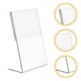 thumbnail image 3 of Clear Acrylic Table Number Holders for Wedding Events Perfect Sign Display Stand with Wide Base 12 Pieces, 3 of 8