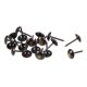 thumbnail image 2 of Uxcell 0.37''x0.67'' Clavos de tapicería, tachuelas redondas, chinchetas de hierro negro, 50 piezas, 2 of 5