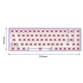 thumbnail image 1 of Kits de Clavier Mécanique Tester68 2.4G/Bluetooth 5.0 Rouge Brun MX Violet option 13, 1 of 9