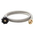 thumbnail image 1 of Flame King Propane Hose SS-QCC-1LB 5 Foot Length; Steel Braided, 1 of 8