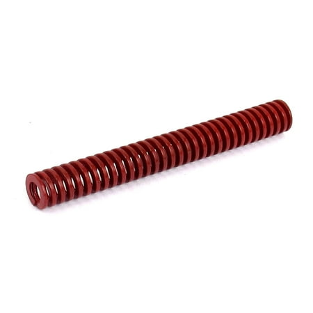 - 8mm OD 65mm Long Medium Load Spiral Stamping Compression Die Spring Red