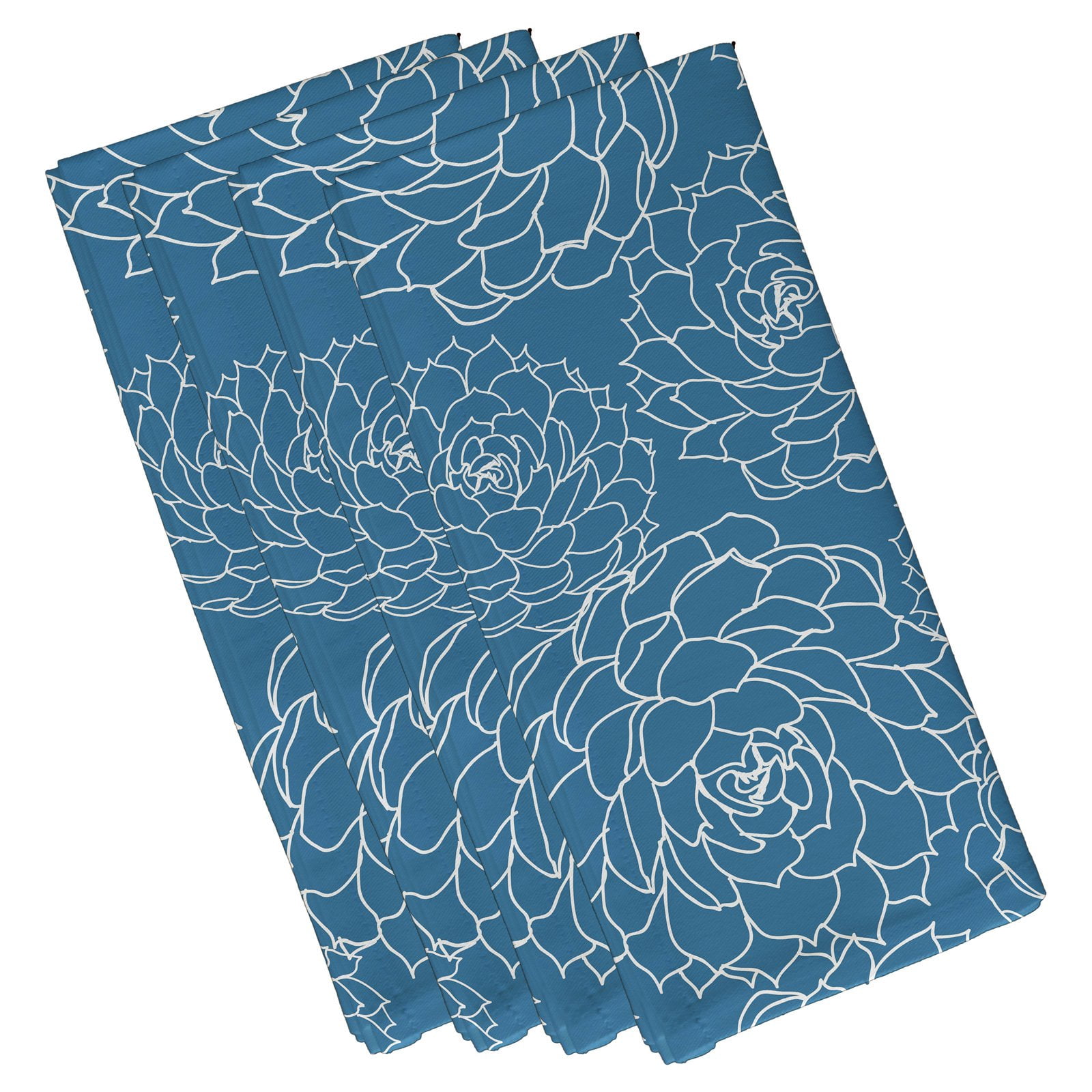 Simply Daisy 19" x 19" Olena Floral Print Napkin (Set of 4)