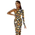thumbnail image 4 of Robe Fendue Demi-Manche Mode Femme Vêtements d'Été Combinaison Robe d'Anniversaire, 4 of 4