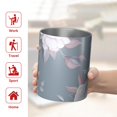 thumbnail image 5 of Floral 12oz Stainless Steel Coffee Mug – Double-Wall Insulated Cup with Spill-Resistant Lid, 360° Full-Print Design, Keeps Drinks Hot & Cold for Home, Office, Travel,Thanksgiving,Christmas, Spring, 5 of 5