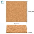 thumbnail image 2 of Deago 20 Pack Self-Adhesive Cork Squares 4 x 4 Inch Cork Tiles Board Mini Backing Sheets for Coasters and DIY Crafts, 2 of 8