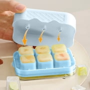 Weloille Ice Cube Tray 1 Piece, Household Self-Made Ice Cube Maker, Home Use Ice Tray with Lid for Drinks and Cocktails