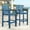 Blue, variant on 2-Pack Bar Height Adirondack Chairs - HDPE All Weather Patio Bar Stools with Connecting Tray, Ideal for Balcony, Poolside & Backyard