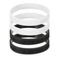 thumbnail image 1 of Uxcell 4Pcs La Grandeza Es Una Elección Pulseras Motivacionales, Pulseras Personalizadas con Texto Pulseras de Silicona Pulseras de Goma Personalizadas para Ejercicios de Fitness, Negro/Blanco, 1 of 6