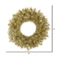 thumbnail image 2 of Vickerman A147724 Gold & Silver Tinsel Wreath, 24 in., 2 of 2