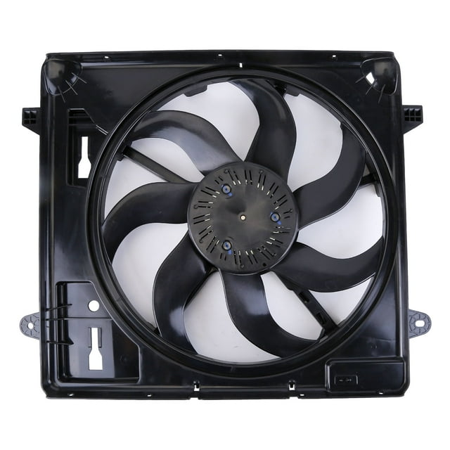 FENGXIH Assemblage de Ventilateur de Refroidissement de Radiateur Compatible pour Jeep Wrangler 2012-2017 Remplace 68143894AB