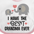 thumbnail image 4 of Inktastic Grandkids Best Grandma Ever Boys or Girls Baby Bib, 4 of 4