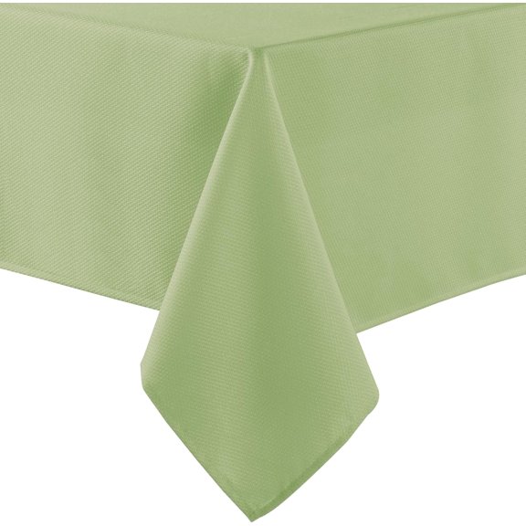 60 X 120 Inch Textured Rectangle Tablecloth - Waterproof Spillproof Wrinkle-Resistant Fabric Table Cloth for Kitchen and Dining Dinner, Outdoor Picnic, Holiday and Parties, Light Sage Green