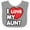 Heather and White, variant on Inktastic I Love My Aunt Boys or Girls Baby Bib