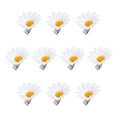 thumbnail image 1 of FELTECHELECTR Lurrose - 10 pinzas para el pelo con diseño de margaritas y girasoles para damas y niñas (blanco), 1 of 3
