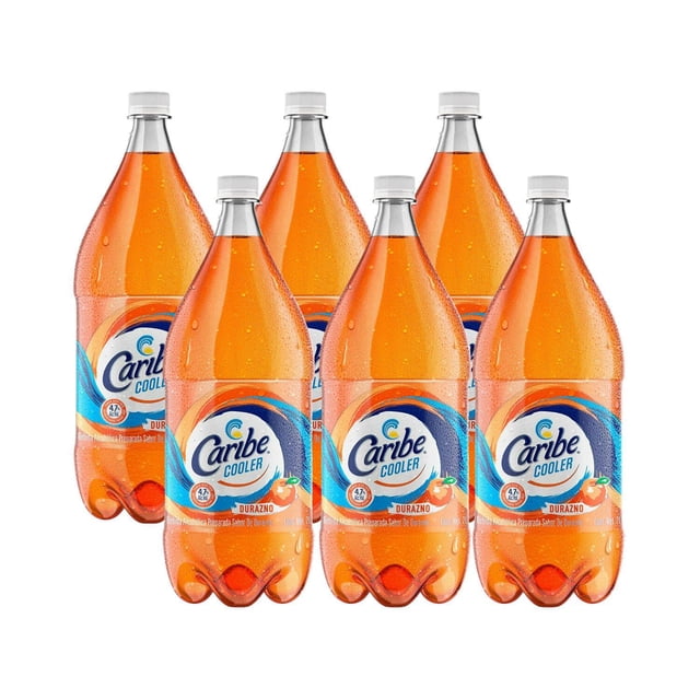 Pack de 6 Licor Caribe Cooler Durazno 2 L