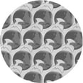 thumbnail image 1 of Ahgly Company Machine Washable Indoor Round Transitional Ash Gray Area Rugs, 3' Round, 1 of 7