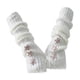thumbnail image 5 of Calentadores de brazos de punto, bonitos guantes largos sin dedos para invierno y clima frío. blanco con estrella, 5 of 9