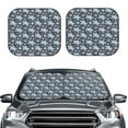 thumbnail image 2 of Balery 2 Piece Turtle Car Windshield Sun Shade|Foldable Front Windshield Shade for Car Front Window for Most Sedans SUV Truck-Large, 2 of 7