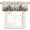 Grey Brown Beige, variant on Rabbits Pine Cone Rod Pocket Curtain Valance, Sweet Home Texture Farmhouse Grey Wooden Farmhouse Window Valance for Living Room, Bedroom, Kitchen 42"W x 18"L