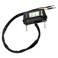 thumbnail image 2 of License Plate Light for Use Black Plastic High Brightness Weatherproof 6.5x2 Inch, 2 of 4