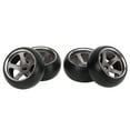thumbnail image 3 of RC Car Tires And Rims, High Wear Resistance 1/28 Scale RC Car Tires And Rims Strong Cushioning Stable Driving  For K969 Red,Blue,Gold,, 3 of 8