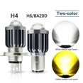 thumbnail image 2 of OSRAM Luz LED Para Motocicleta H4 H6 BA20d Faro AC DC12V-80V 8000LM Blanco + Amarillo Dos Colores Bombilla Súper Brillante, 2 of 4