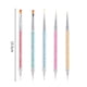 thumbnail image 5 of Juego de 5 pinceles para decoración de uñas, herramientas para hacer puntos en las uñas, bolígrafos de doble punta para decoración de uñas, herramientas para manicura y pintura de esmalte, 5 of 6