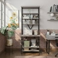 thumbnail image 2 of Furniture of America Garna Industrial Metal 6-Shelf Bookcase, 2 of 5